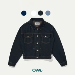 Áo khoác jean nữ Owlbrand Pleates