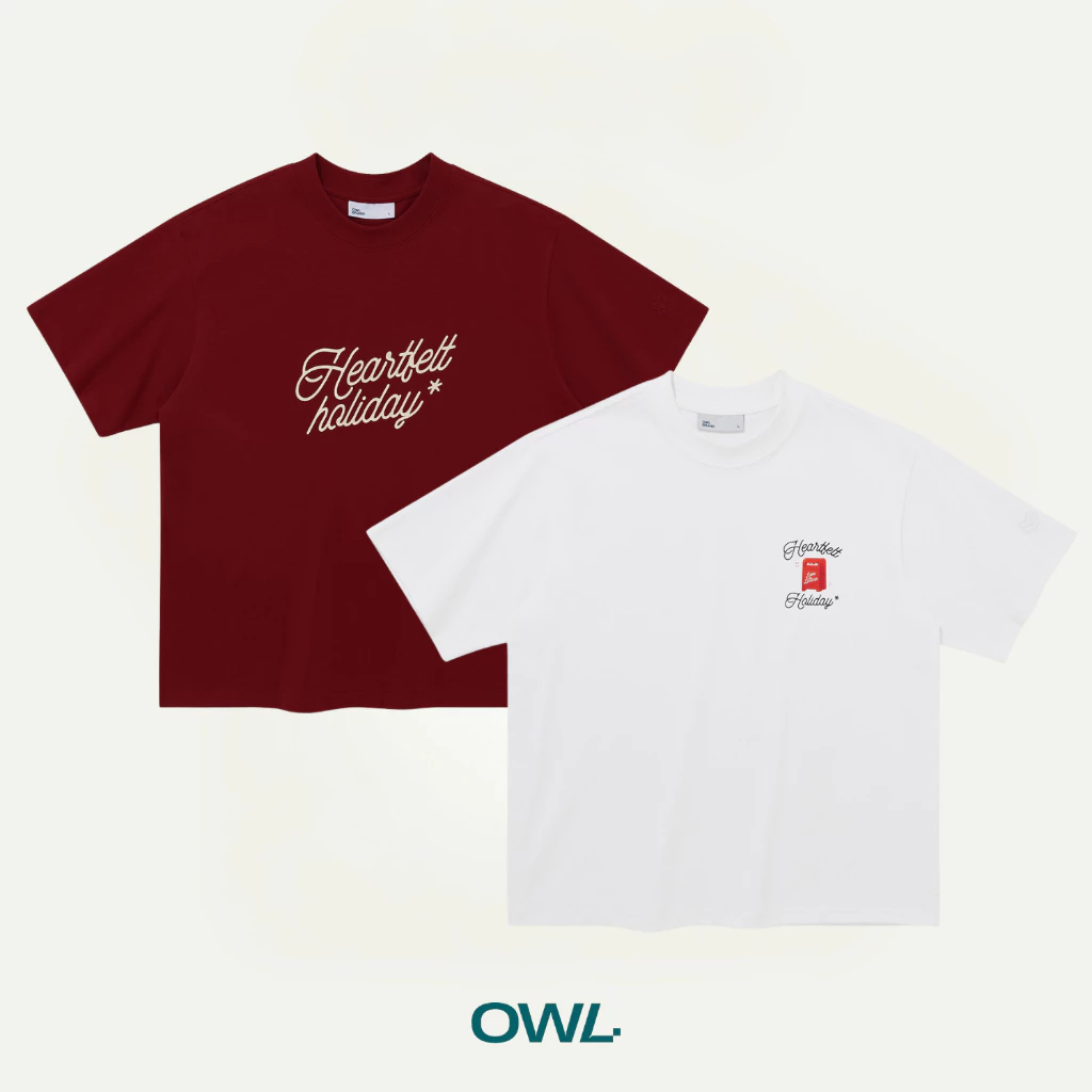 Áo thun boxy Owlbrand Heartfelt - Ảnh 2